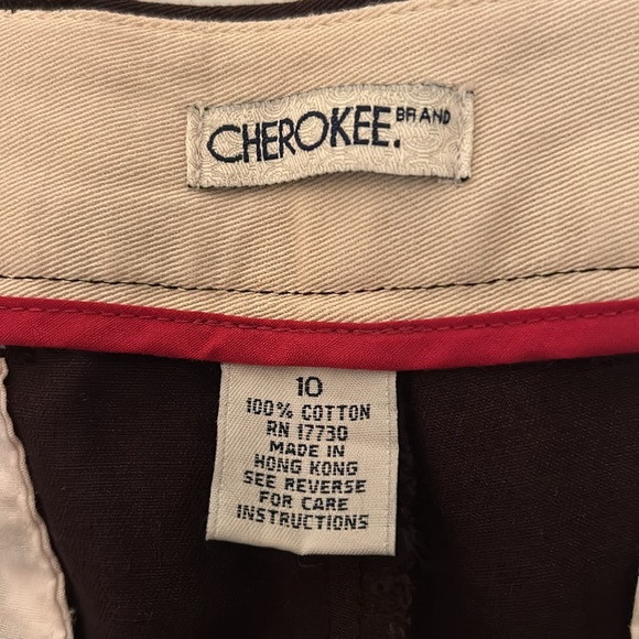 NWT Cherokee Chino Pant Women’s Size 10 Trends Chocolate Brown Straight Casual - Picture 7 of 13